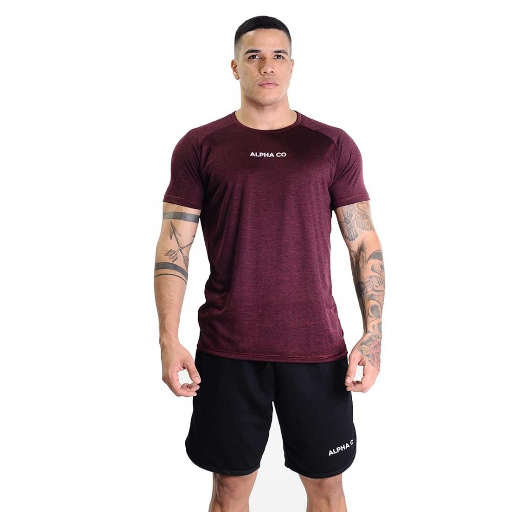 Camiseta Dry Mescla Vinho