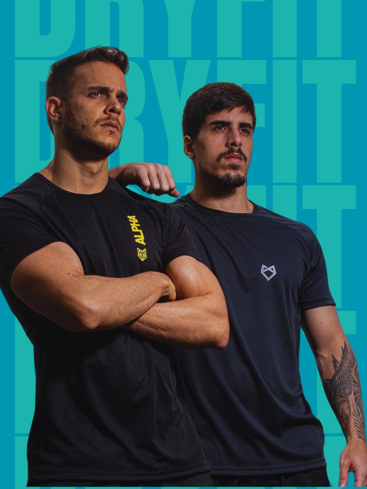 Camiseta Dry Fit Line Preto