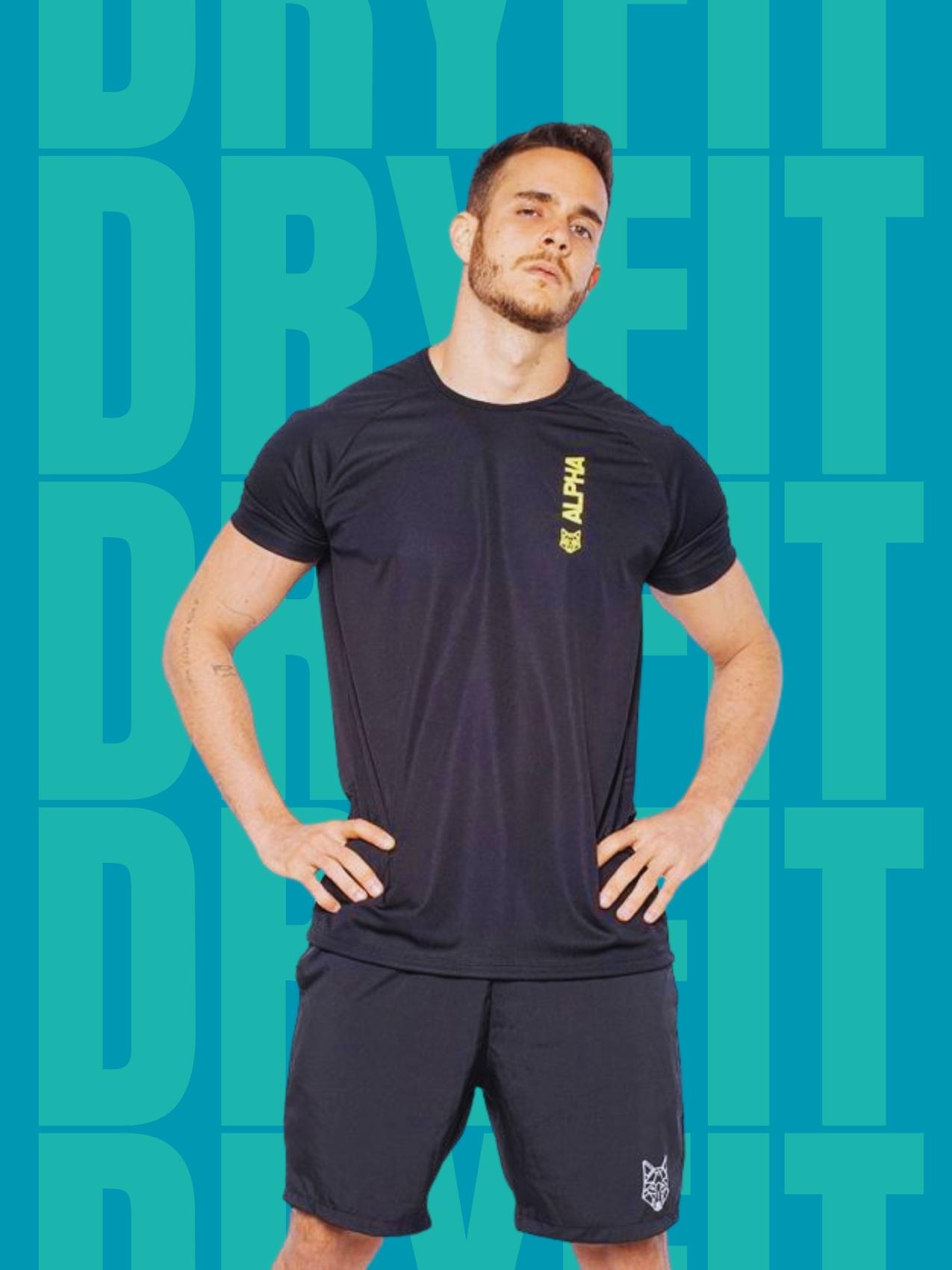 Camiseta Dry Fit Line Preto